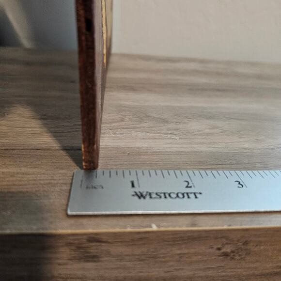 Vintage Cornucopia Wood Panel Picture 16" Thanksgiving Flowers Cottage 80s Fall - Picture 10 of 10